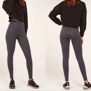 Spanx Look At Me Now Seamless Leggings Heather Charcoal